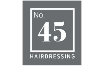 No.45 Hairdressing Logo