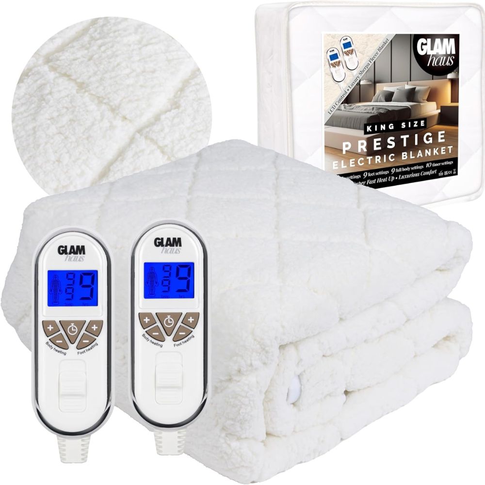 GlamHaus Electric Blanket For The Elderly